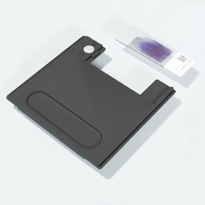 Place the slide to the slide holder